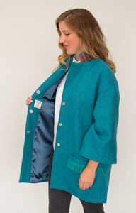 Blue turquoise Kimono Jacket