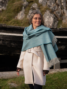 NEW blanket scarf in "Luskentyre" tweed.